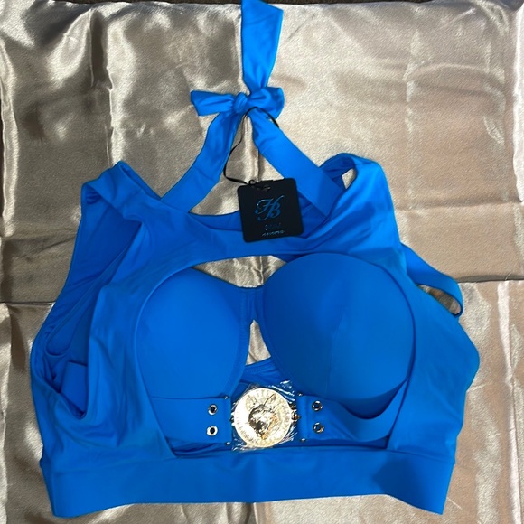Honey Birdette Brooklyn Blue Swim Top - Picture 5 of 10